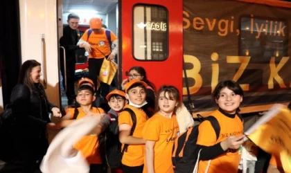 Ankara’dan yola çıkan LÖSEV Sevgi Treni, Kayseri’ye ulaştı