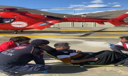 Apandisit tanısı konulan hasta için helikopter havalandı