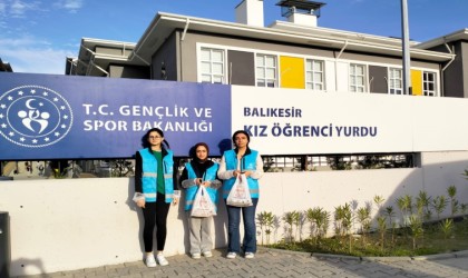Balıkesirde öğrenci yurtlarındaki projeler hızla devam ediyor