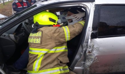 Bandırma - Bursa karayolu üzerinde trafik kazası: 1 yaralı