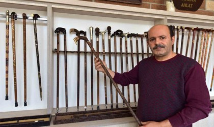 Bin yıllık ceviz ağaçları sanat eseri bastonlara dönüşüyor