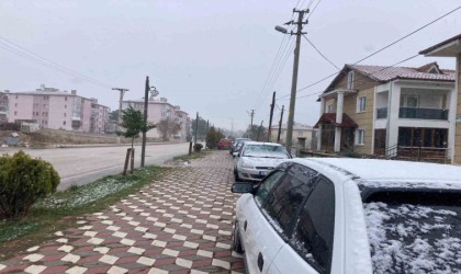 Çankırıda kar yağışı etkili oldu
