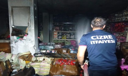Cizrede iş yerinde yangın