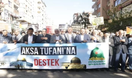 Diyarbakır’da cuma namazı çıkışı İsrail protestosu