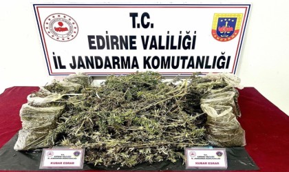 Edirnede 8 kilo kubar esrar ele geçirildi