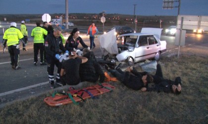 Edirnede feci kaza: 6 yaralı