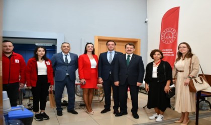 Eskişehir Adliyesinde kan bağışı için sıraya girdiler