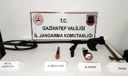Gaziantep’te kaçak kazı operasyonu: 10 gözaltı