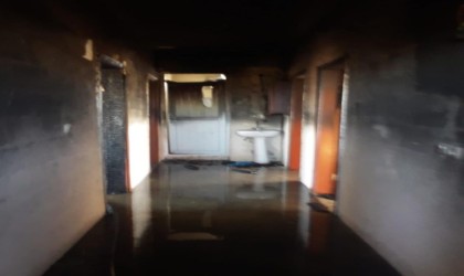 Hatayda evde yangın çıktı