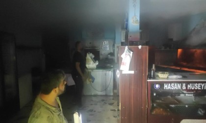 Hatayda iş yerinde yangın çıktı