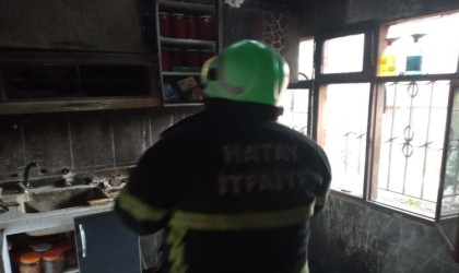 Hatayda mesken yangını çıktı