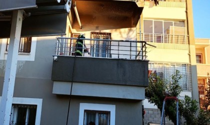 Hatayda mutfak tüpü patladı, yangın çıktı