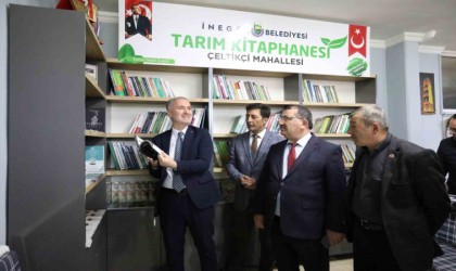 İnegölün 2. tarım kütüphanesi açıldı