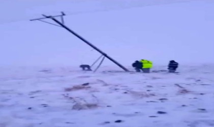 Karsta ARAS EDAŞ ekiplerinin zorlu mesaisi