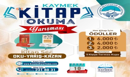 KAYMEKin 3üncü Kitap Okuma Yarışması için kayıtlar sürüyor