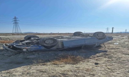 Konyada otomobil takla attı: 1 yaralı