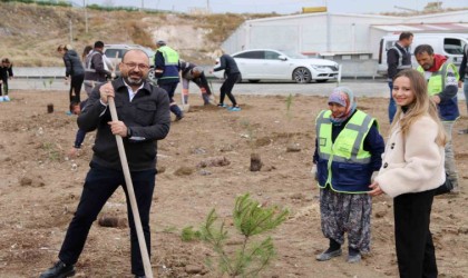 Kütahya OSBde fidanlar toprakla buluştu