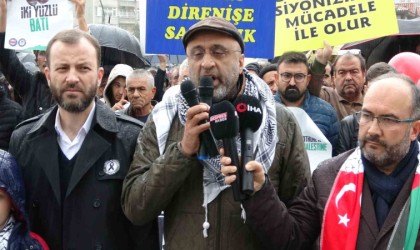 Kütahyada El Ele Gazze Şeridi eylemi