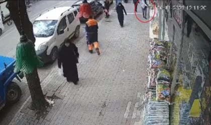 Mağaza önünde sergilenen ısıtıcıyı çaldı