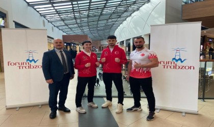 Milli sporcular şampiyona öncesi Forum Trabzonu gezdi