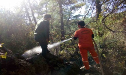Ormanlık alanda çıkan yangın kontrol altına alındı