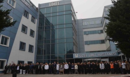 Özel Ümit Hastanelerinde Ataya saygı duruşu