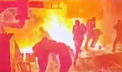 Patlama anı görüntüleri ortaya çıktı