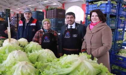 Pazar yeri modern pazarcılar şık oldu