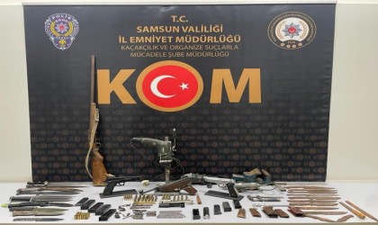Samsunda kaçak silah tamir atölyesi ele geçirildi
