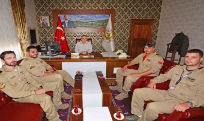 Sarı Kanat Ekibinden Müdür Kayırana veda ziyareti