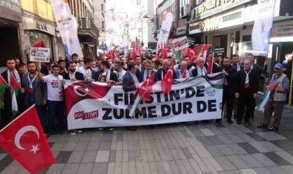 Trabzonda Filistine destek için yürüdüler