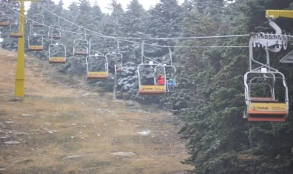 Uludağ’a mevsimin ilk karı yağdı (2)