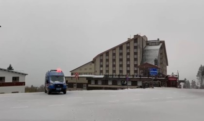 Uludağda kar yağışı etkili oluyor