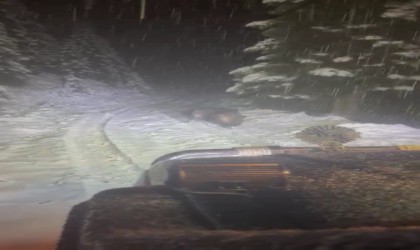 Yüksek kesimlerde kar kalınlığı 10 santimetreyi buldu