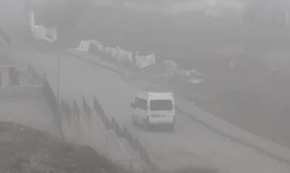 Yüksekovada yoğun sis