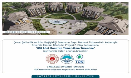 Başkan Büyükkılıçtan ‘ikinci etap müjdesi: 618 adet konutun temeli atılıyor