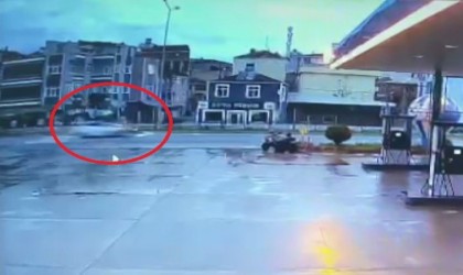 Bisikletlinin öldüğü kaza kamerada