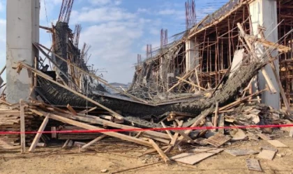 Bursa’da inşaatta iskele çöktü: 6 işçi yaralı