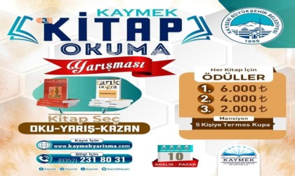 Büyükşehir KAYMEKin 3üncü Kitap Okuma Yarışmasında heyecan başlıyor