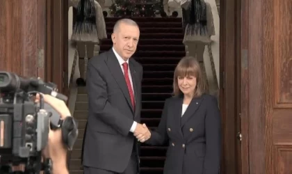 Cumhurbaşkanı Erdoğan, Yunan mevkidaşı Sakelaropulu ile görüştü