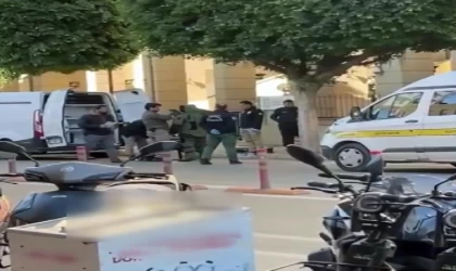 El yapımı patlayıcıyla eski adliye binasına gitti, polisi görünce teslim oldu