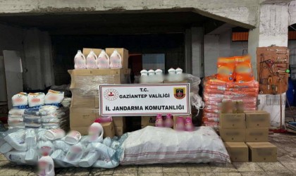 Gaziantepte 3,5 milyon TLlik sahte deterjan ele geçirildi