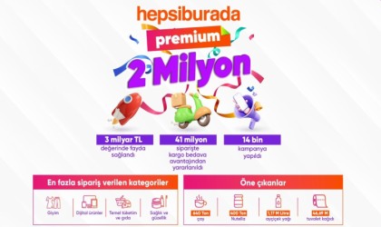 Hepsiburada Premium, 2 milyon üyeye ulaştı