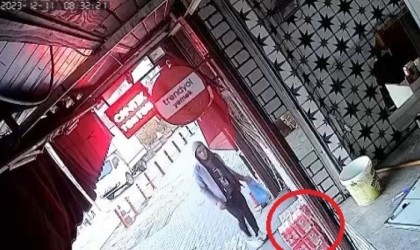 İçecek hırsızı kamerada...