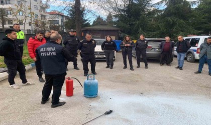 İlçe Emniyet personeline yangın eğitimi