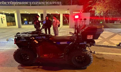İzmirde ATVli polisler yılbaşında iş başında