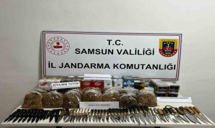 Jandarma tütün mamulleri ele geçirdi