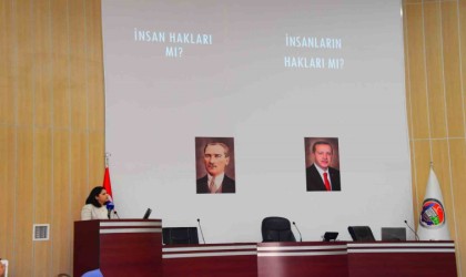 Karabükte İnsan Hakları konferansı verildi