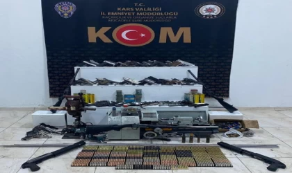 Kars’ta  kaçak silah imalathanesine operasyon; 2 gözaltı