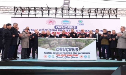 Kayseri Büyükşehir, Oruçreisi dönüştürüyor: 618 konutun temeli atıldı